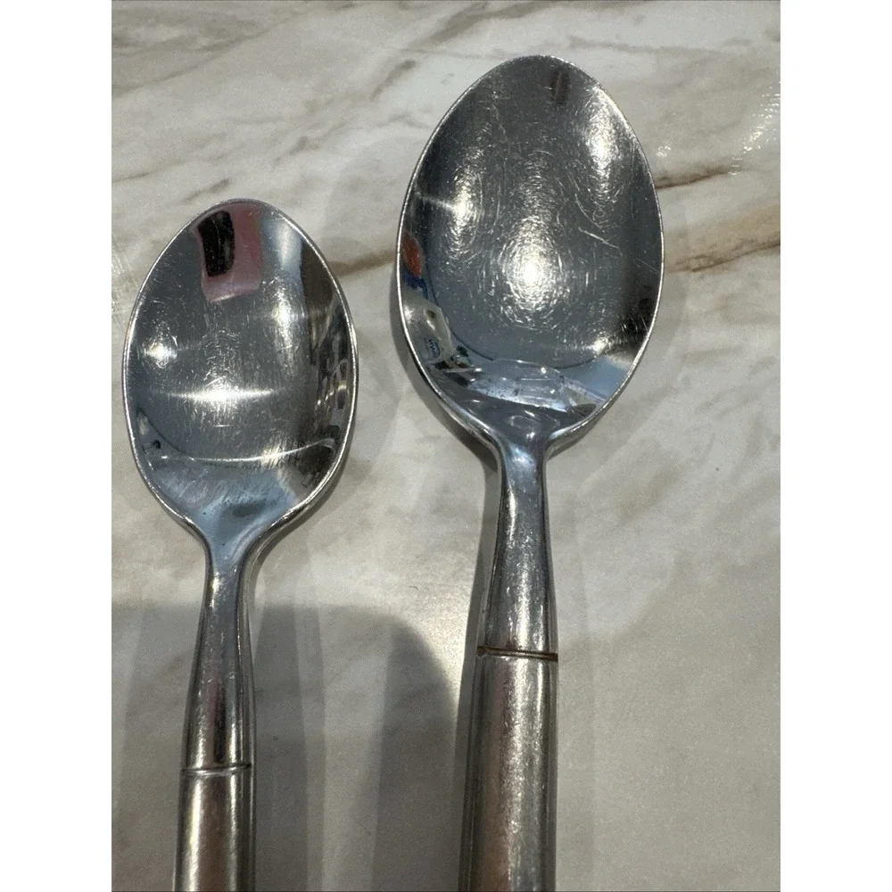 1 Teaspoon Spoon‎ 1 Tablespoon Cambridge Tripoli II Sand Stainless Glossy Dots